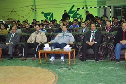 السيد رئيس الجامعة يشارك ضمن فعاليات المخيم الكشفي الأول لجامعة الانبار