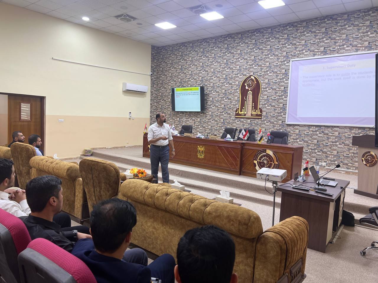 A workshop for fourth-year students held by the Department of Electrical Engineering. The Department of Electrical Engineering - College of Engineering - Anbar University