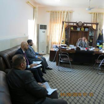 The committee of the course system holds a meeting" chaired by the Dean of the College