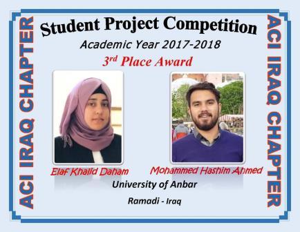 كلية الهندسة ثالثاً على الجامعات العراقية في مسابقة مشاريع تخرج الطلبة للعام الدراسي 2019/2018