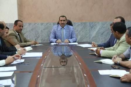 The President of Anbar University meets Dean of the Faculty of Engineering and Chairman and members of the ABET Committee at the College