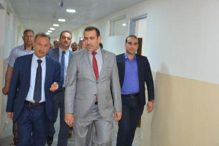 The President of Anbar University is opening a number of departments of the Faculty of Engineering and inspecting the final stages of other buildings in the College