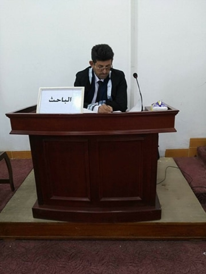 مناقشة رسالة الماجستير  للطالب (حاتم عايد جاسم محمد الزوبعي)