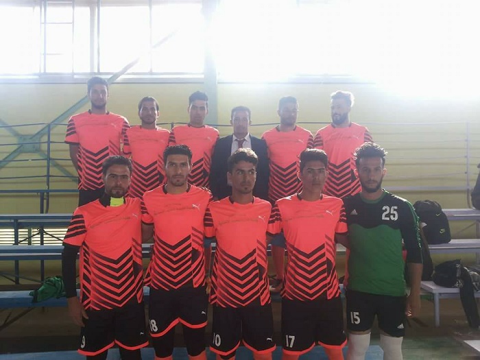 فوز فريق كلية التربية للعلوم الانسانية ببطولة كأس السيد رئيس جامعة الانبار في كرة الخماسي