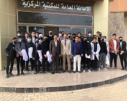 The Visit of the talented secondary school in Anbar to the central library
