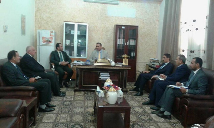 السيد رئيس جامعة الأنبار يحضر إجتماع مجلس كلية العلوم الإسلامية