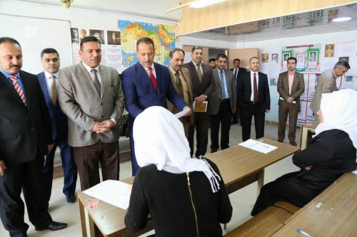 Vices-President inspected the course final examinations for 1st Year students