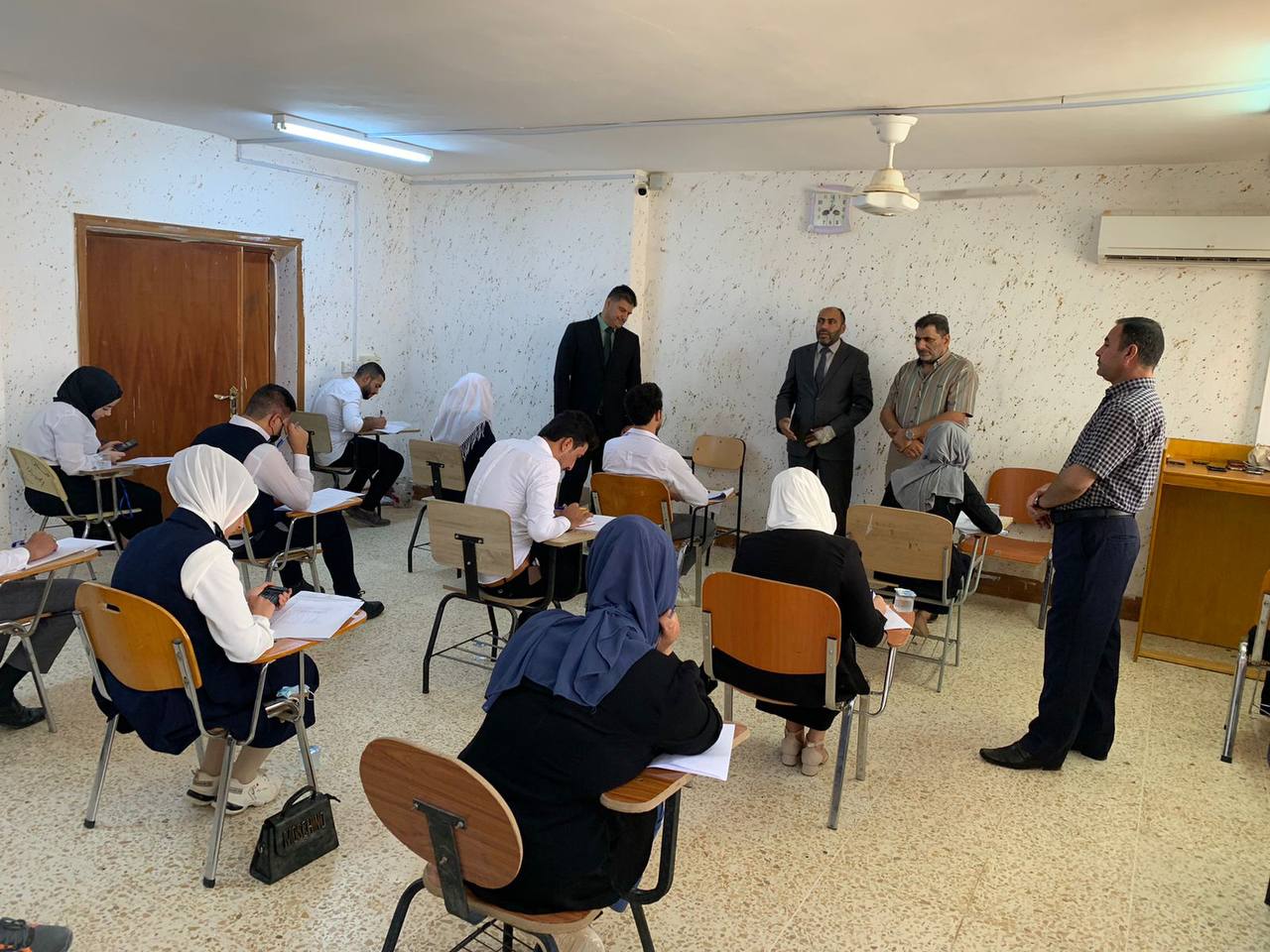 The launch of the second round exams in the College of Basic Education, Haditha