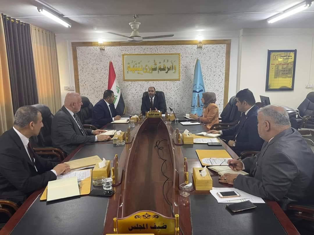 The Council of the College of Basic Education / Haditha Al-Muwaqqar holds its ninth regular session for the academic year 2022-2023