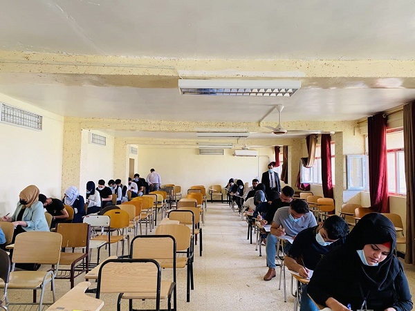 بدء الامتحانات الحضورية في جامعة الانبار -كلية التربية الاساسية/حديثة