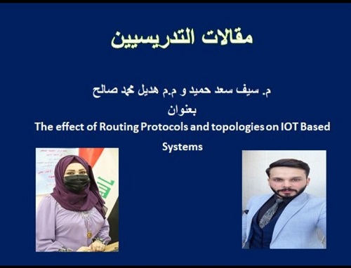 The effect of Routing Protocols and topologies on IOT Based Systems