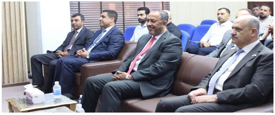 The President of the University attends the discussion of a master’s thesis in the College of Education for Pure Sciences
