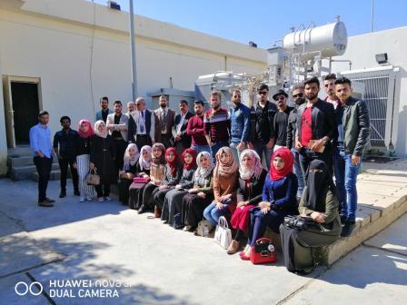 A scientific trip for the students of the third stage electrical engineering department to the station south of Ramadi electric