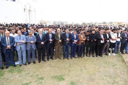Anbar University ,,, A solidarity stand with the victims of the ferry in Mosul and the martyrs of mosques in New Zealand