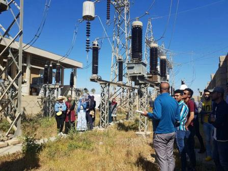 زيارة علمية ميدانية لطلبة المرحلة الثانية- قسم الهندسة الكهربائية الى محطة كهرباء شرق الرمادي/ الصوفية