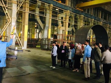 زيارة علمية لطلبة المرحلة الرابعة قسم الهندسة الميكانيكية الى مبنى شركة الفارس  _ أبو غريب