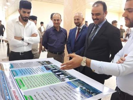 Dean of the Faculty of Engineering opens the graduation posters exhibition at the Department of Dams and Water Resources Engineering
