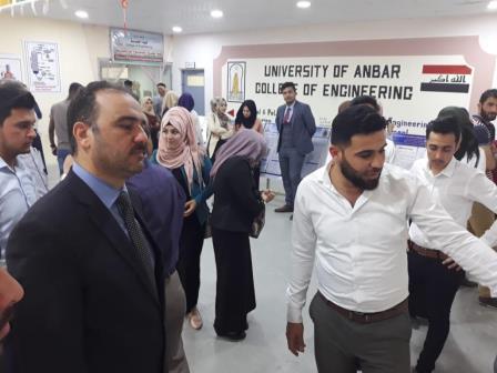   Dean of the Faculty of Engineering opens the graduation posters exhibition in the Department of Chemical and Petrochemical Engineering