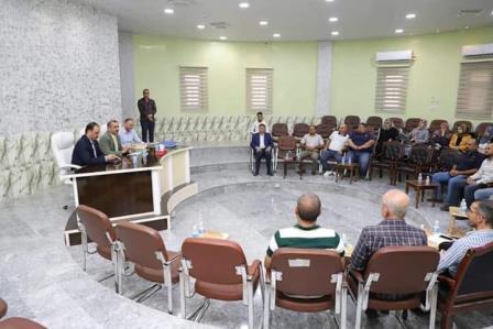 The President of the University meets the engineers of the Faculty of Engineering