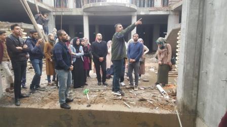   A scientific visit to the students of the third phase of the civil engineering department to the project (Mini Mall) in Fallujah