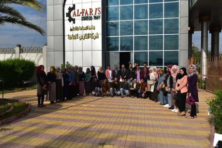 A scientific field visit to the students of the fourth stage of the Department of Chemical and Petrochemical Engineering to Al-Faris General Company