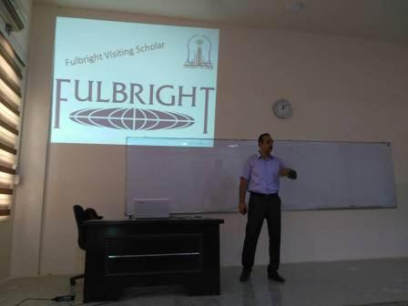 A workshop organized by the Department of Dams and Water Resources Engineering on the Fulbright Program of the Academic Professor