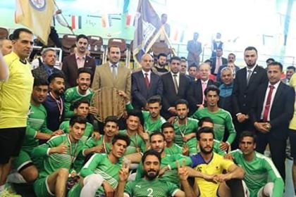 اختتام بطولة كأس السيد رئيس جامعة الانبار لكرة القدم 