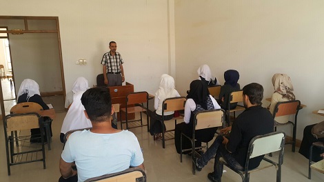 بدء المحاضرات الدراسية في موقع كلية العلوم الإسلامية في الرمادي