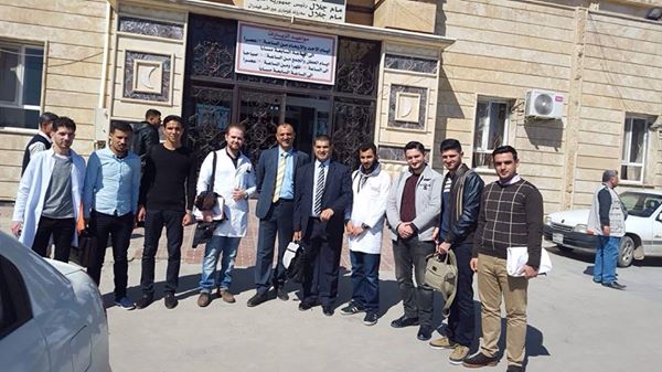 مشاركة اساتذة الكلية في التدريس في كلية طب الموصل 
