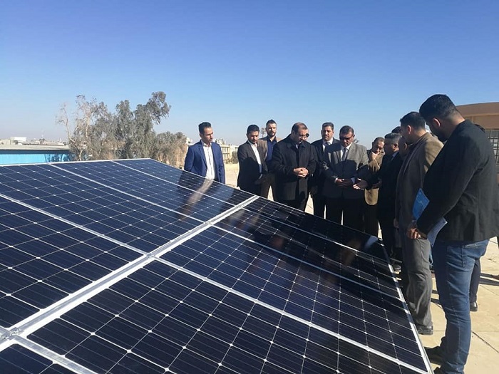 افتتاح المنظومة الذكية لتوليد الكهرباء عبر الطاقة الشمسية