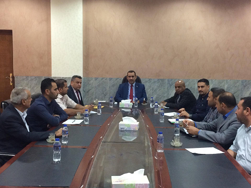 President of Anbar University meets the staff of the Renewable Energy Research Center 