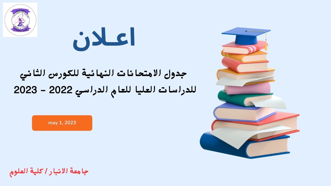 Examination schedules for the second course of postgraduate studies