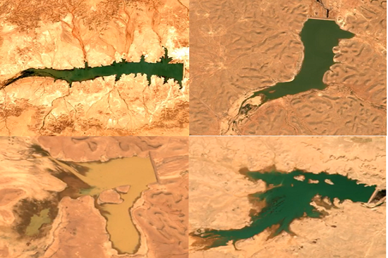 Satellite images detect a potential problem in some reservoirs of small dams