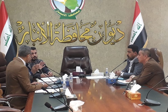 The directors of the UEBDCenters and RERCenter Meeting with Anbar Provincial Energy Advisor