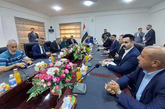  Upper Euphrates Basin Developing Centre in a meeting chaired by the Governor of Anbar to discuss water scarcity conditions