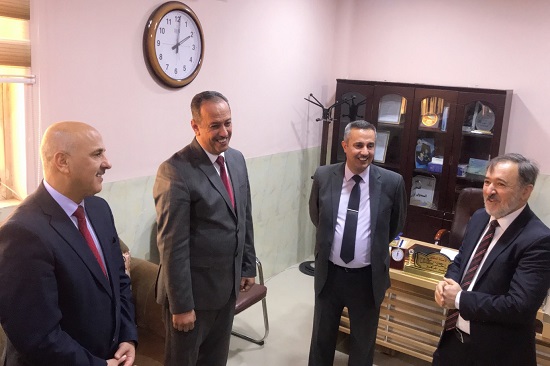 The President of the University attends the departure event and the reception of the director of the center