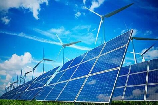حجم الطاقة المتجددة (الشمسية والرياح) المتاحة وفق بيانات محطة مركز تنمية حوض اعالي الفرات