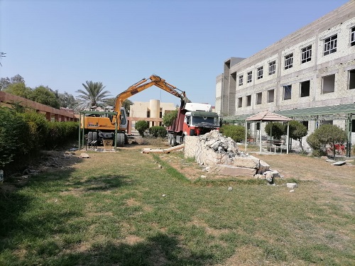 جامعة الانبار واحة خضراء 