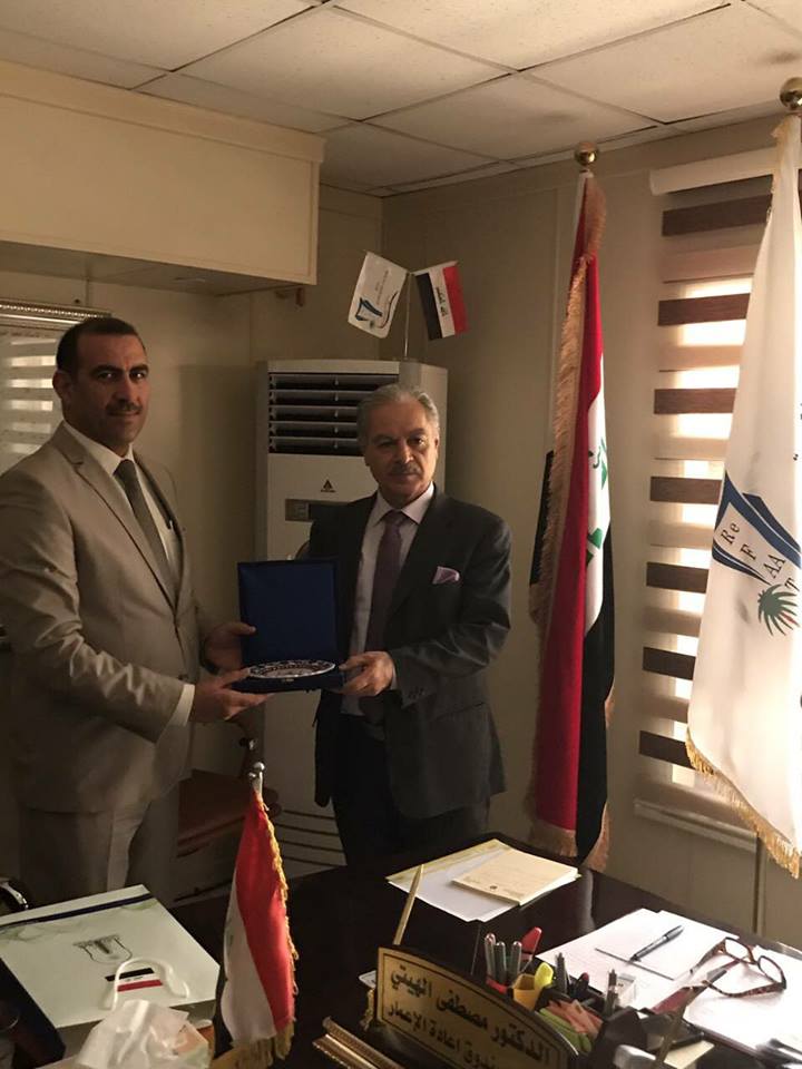 President of University of Anbar meets with the President of the Fund for the reconstruction of areas affected by terrorist operations for purpose of supporting the university and rehabilitation 