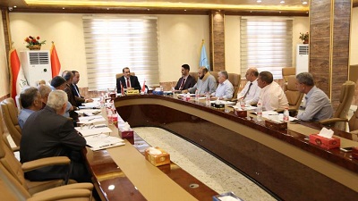 رئيس الجامعة يترأس اجتماعاً للهيئة الاستشارية لجامعة الانبار 
