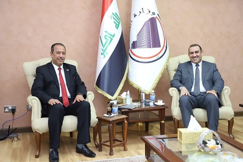 The Minister of Planning Receives the President of University of Anbar